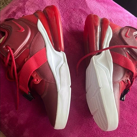 Red High-Top Sneakers - Picture 2 of 3